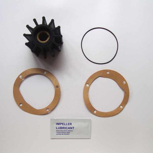 Water Pump Impeller Kit - Replaces Sherwood 17000K, Jabsco 18958-0001-P, Johnson 09-704BT-1, 12-Blade Neoprene