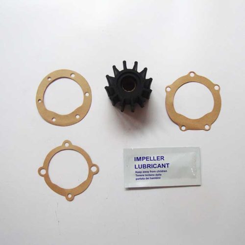 thumbnail image 2 of Jabsco 13554-0001-P Raw Water Pump Impeller Repair Kit For Marine Inboard Engines - Spline Drive, Brass/Neoprene 2 of 6